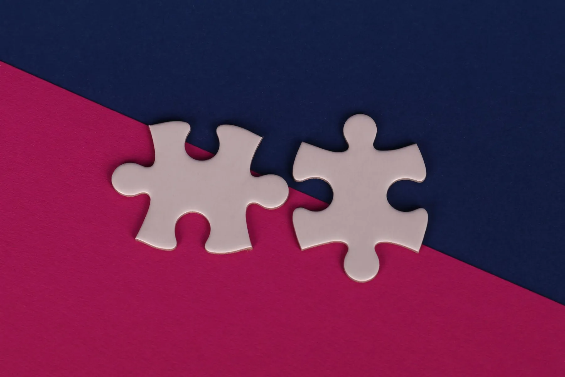 Two jigsaw pieces that fit together